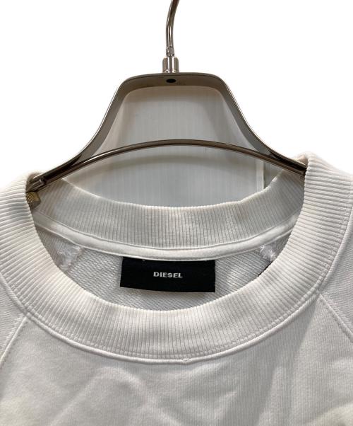 DIESEL（ディーゼル）DIESEL (ディーゼル) スウェット ホワイト サイズ:XXSの古着・服飾アイテム