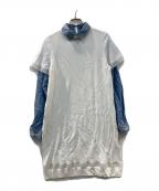 DIESELディーゼル）の古着「ワンピース」｜ホワイト×ブルー