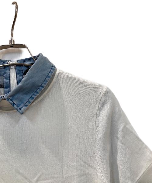 DIESEL（ディーゼル）DIESEL (ディーゼル) ワンピース ホワイト×ブルー サイズ:Sの古着・服飾アイテム