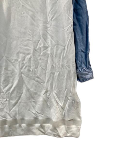 DIESEL（ディーゼル）DIESEL (ディーゼル) ワンピース ホワイト×ブルー サイズ:Sの古着・服飾アイテム