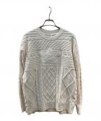 adidasアディダス）の古着「W KNIT TRF SWEATER」｜ベージュ