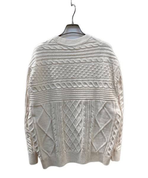 adidas（アディダス）adidas (アディダス) W KNIT TRF SWEATER ベージュ サイズ:Sの古着・服飾アイテム