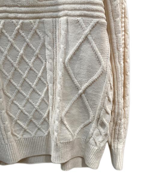 adidas（アディダス）adidas (アディダス) W KNIT TRF SWEATER ベージュ サイズ:Sの古着・服飾アイテム