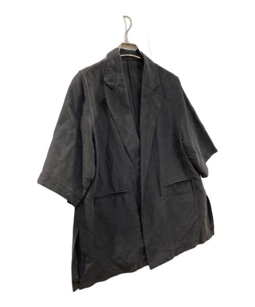 IENA（イエナ）IENA (イエナ) LIEN シルク クロップドスリーブジャケット ブラック サイズ:Freeの古着・服飾アイテム