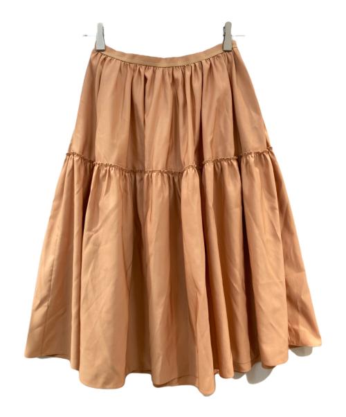 daisy lin for foxey（デイジーリン フォー フォクシー）DAISY LIN for FOXEY (デイジーリン フォー フォクシー) ギャザーティアードスカート オレンジ サイズ:38の古着・服飾アイテム