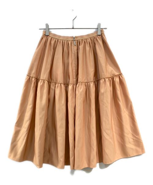 daisy lin for foxey（デイジーリン フォー フォクシー）DAISY LIN for FOXEY (デイジーリン フォー フォクシー) ギャザーティアードスカート オレンジ サイズ:38の古着・服飾アイテム