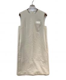 daisy lin for foxey（デイジーリン フォー フォクシー）の古着「ノースリーブワンピース」｜ベージュ