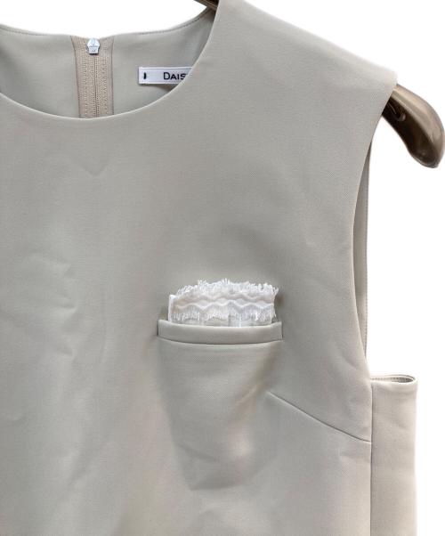 daisy lin for foxey（デイジーリン フォー フォクシー）daisy lin for foxey (デイジーリン フォー フォクシー) ノースリーブワンピース ベージュ サイズ:38の古着・服飾アイテム