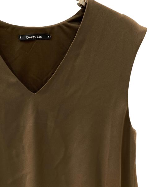 daisy lin for foxey（デイジーリン フォー フォクシー）DAISY LIN for FOXEY (デイジーリン フォー フォクシー) ノースリーブワンピース ブラウン サイズ:F 未使用品の古着・服飾アイテム