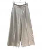 daisy lin for foxeyデイジーリン フォー フォクシー）の古着「タックワイドパンツ」｜ベージュ