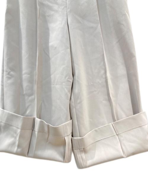 daisy lin for foxey（デイジーリン フォー フォクシー）DAISY LIN for FOXEY (デイジーリン フォー フォクシー) タックワイドパンツ ベージュ サイズ:38の古着・服飾アイテム