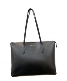 Kate Spade（ケイトスペード）の古着「オールデイ ラージ ジップ トップ トート」｜ブラック