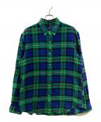 POLO RALPH LAURENポロ・ラルフローレン）の古着「ネルシャツ」｜グリーン