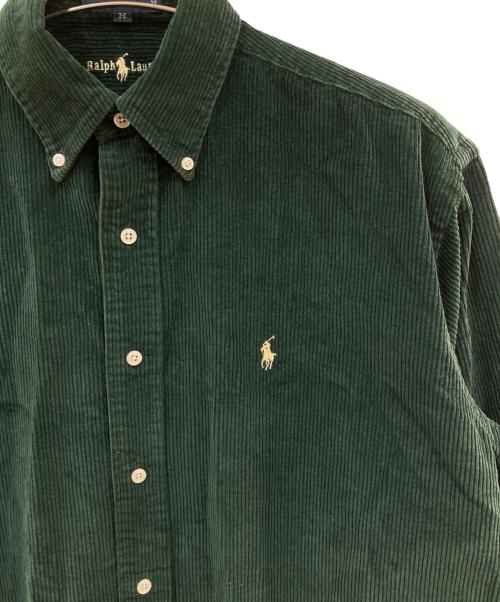 RALPH LAUREN（ラルフローレン）RALPH LAUREN (ラルフローレン) BLAIRE コーデュロイシャツ グリーン サイズ:Mの古着・服飾アイテム