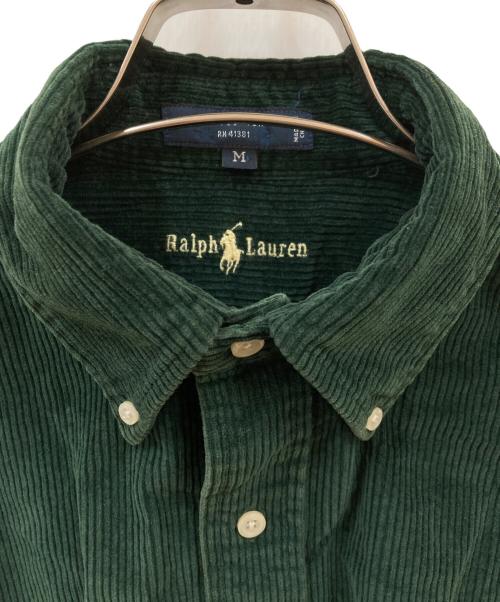 RALPH LAUREN（ラルフローレン）RALPH LAUREN (ラルフローレン) BLAIRE コーデュロイシャツ グリーン サイズ:Mの古着・服飾アイテム