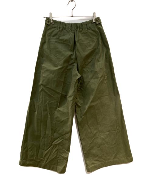 Spick and Span（スピック＆スパン）Spick and Span (スピック＆スパン) バックサテンカーゴワイドパンツ カーキ サイズ:36の古着・服飾アイテム