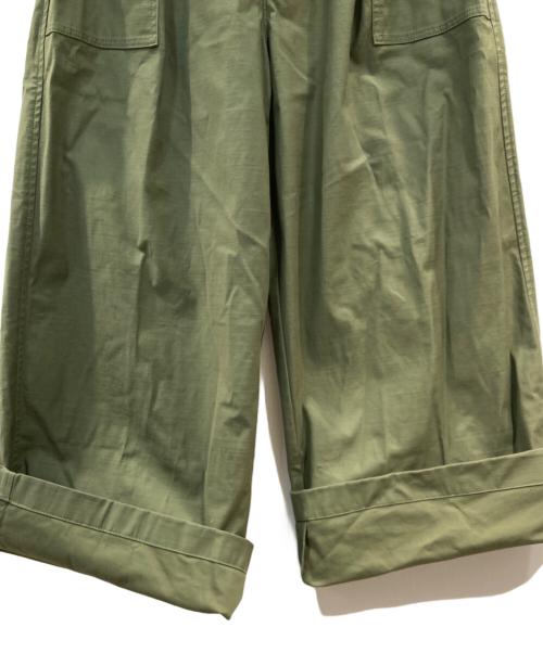 Spick and Span（スピック＆スパン）Spick and Span (スピック＆スパン) バックサテンカーゴワイドパンツ カーキ サイズ:36の古着・服飾アイテム