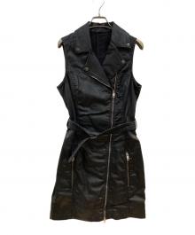 DIESEL（ディーゼル）の古着「ノースリーブワンピース」｜ブラック