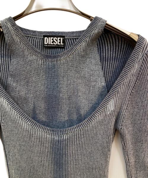DIESEL（ディーゼル）DIESEL (ディーゼル) ニットワンピース ネイビー サイズ:Sの古着・服飾アイテム