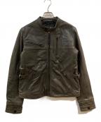 G-STAR RAWジースターロゥ）の古着「HAVANA LEATHER JKT レザーライダースジャケット」｜ブラック