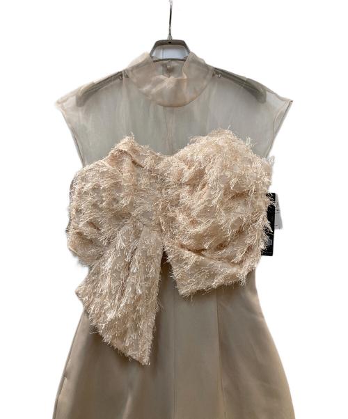 LAGUNA MOON（ラグナムーン）LAGUNA MOON (ラグナムーン) LADYカットジャガードベアパンツドレス ベージュ サイズ:S 未使用品の古着・服飾アイテム