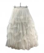 Belle vintageベル ヴィンテージ）の古着「Carrie ボリュームチュールスカート」｜ホワイト