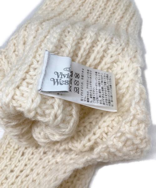 Vivienne Westwood（ヴィヴィアンウエストウッド）Vivienne Westwood (ヴィヴィアンウエストウッド) ニットキャップ アイボリーの古着・服飾アイテム