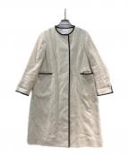 La TOTALITEラ ト―タリテ）の古着「ブライトリネンパイピングコート」｜ベージュ