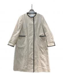La TOTALITE（ラ ト―タリテ）の古着「ブライトリネンパイピングコート」｜ベージュ