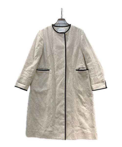 La TOTALITE（ラ ト―タリテ）La TOTALITE (ラ ト―タリテ) ブライトリネンパイピングコート ベージュ サイズ:ーの古着・服飾アイテム