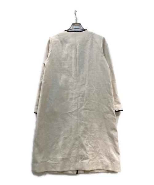 La TOTALITE（ラ ト―タリテ）La TOTALITE (ラ ト―タリテ) ブライトリネンパイピングコート ベージュ サイズ:ーの古着・服飾アイテム