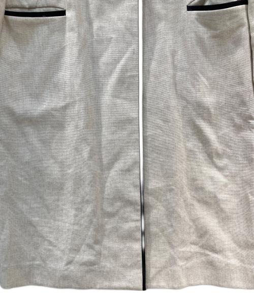 La TOTALITE（ラ ト―タリテ）La TOTALITE (ラ ト―タリテ) ブライトリネンパイピングコート ベージュ サイズ:ーの古着・服飾アイテム