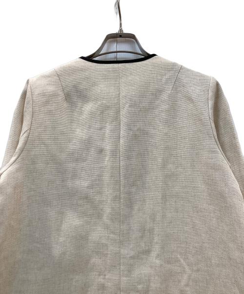 La TOTALITE（ラ ト―タリテ）La TOTALITE (ラ ト―タリテ) ブライトリネンパイピングコート ベージュ サイズ:ーの古着・服飾アイテム