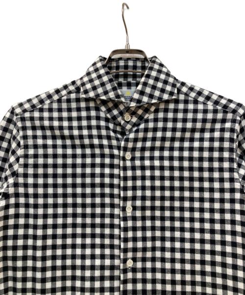 giannetto（ジャンネット）giannetto (ジャンネット) シャツ ブラック×ホワイト サイズ:ーの古着・服飾アイテム