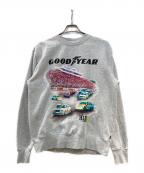HUF×GOODYEARハフ×グッドイヤー）の古着「クルーネックスウェット」｜グレー