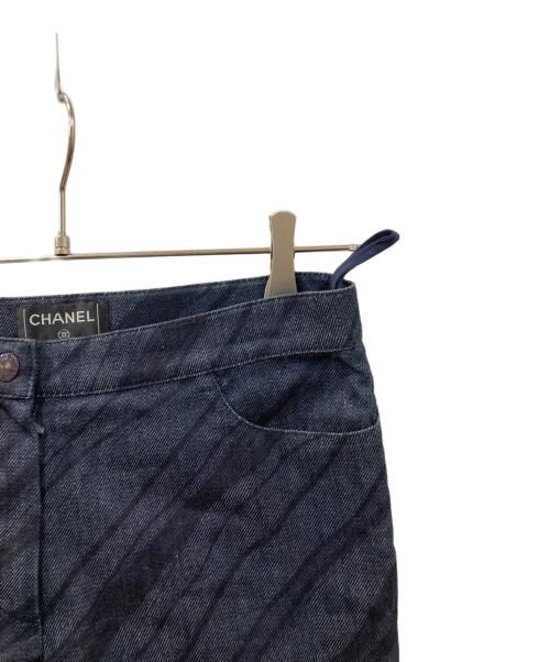 CHANEL（シャネル）CHANEL (シャネル) リネンデニムパンツ インディゴ サイズ:34の古着・服飾アイテム