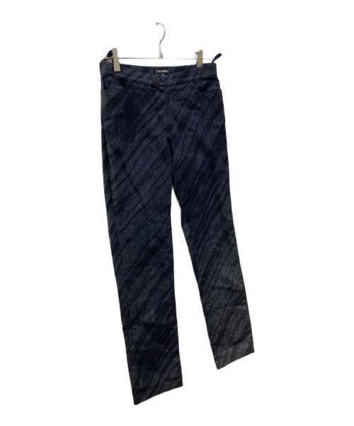 CHANEL（シャネル）CHANEL (シャネル) リネンデニムパンツ インディゴ サイズ:34の古着・服飾アイテム