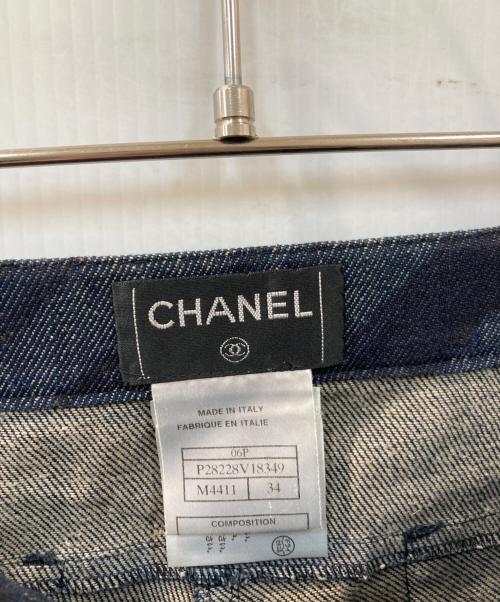 CHANEL（シャネル）CHANEL (シャネル) リネンデニムパンツ インディゴ サイズ:34の古着・服飾アイテム