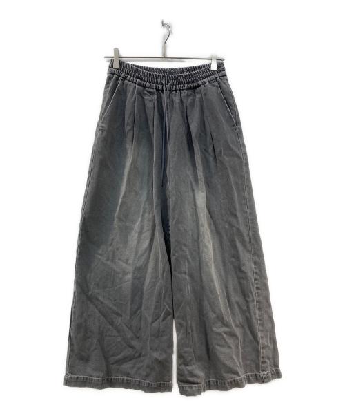 JOURNAL STANDARD relume（ジャーナルスタンダード レリューム）JOURNAL STANDARD relume (ジャーナルスタンダード レリューム) C/R デニムワイドギャザー グレー サイズ:38 未使用品の古着・服飾アイテム