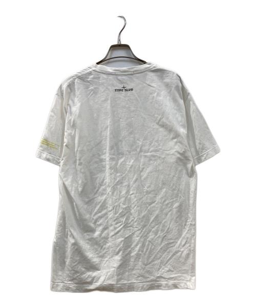 STONE ISLAND（ストーンアイランド）STONE ISLAND (ストーンアイランド) Marble Print Tshirt ホワイト サイズ:Lの古着・服飾アイテム