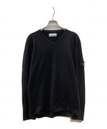STONE ISLAND（ストーンアイランド）の古着「Vネックニット」｜ブラック