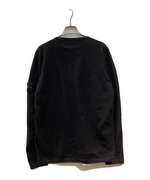 STONE ISLAND（ストーンアイランド）STONE ISLAND (ストーンアイランド) Vネックニット ブラック サイズ:Lの古着・服飾アイテム