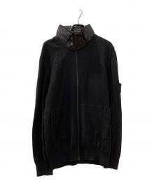 STONE ISLAND（ストーンアイランド）の古着「Cotton Knit Zip-Up Cardigan」｜ブラック