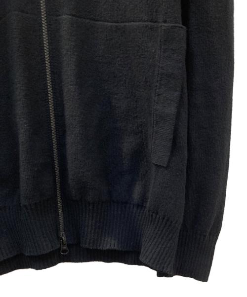 STONE ISLAND（ストーンアイランド）STONE ISLAND (ストーンアイランド) Cotton Knit Zip-Up Cardigan ブラック サイズ:Lの古着・服飾アイテム