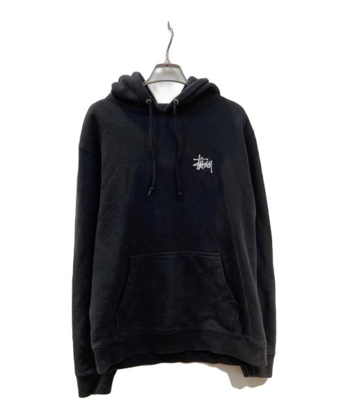 stussy（ステューシー）stussy (ステューシー) プルオーバーパーカー ブラック サイズ:Mの古着・服飾アイテム