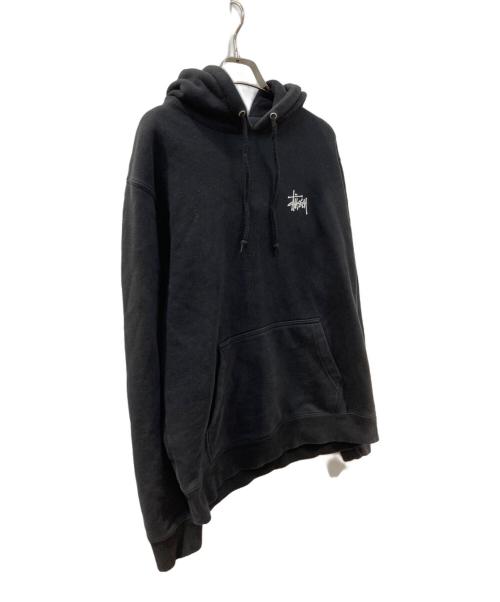 stussy（ステューシー）stussy (ステューシー) プルオーバーパーカー ブラック サイズ:Mの古着・服飾アイテム