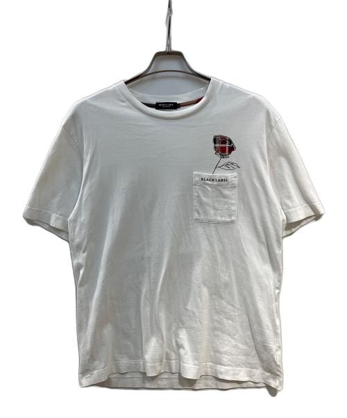 BLACK LABEL CRESTBRIDGE（ブラックレーベル クレストブリッジ）BLACK LABEL CRESTBRIDGE (ブラックレーベル クレストブリッジ) Tシャツ ホワイト サイズ:Ⅼの古着・服飾アイテム