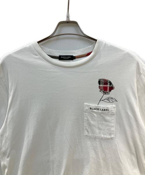 BLACK LABEL CRESTBRIDGE（ブラックレーベル クレストブリッジ）BLACK LABEL CRESTBRIDGE (ブラックレーベル クレストブリッジ) Tシャツ ホワイト サイズ:Ⅼの古着・服飾アイテム