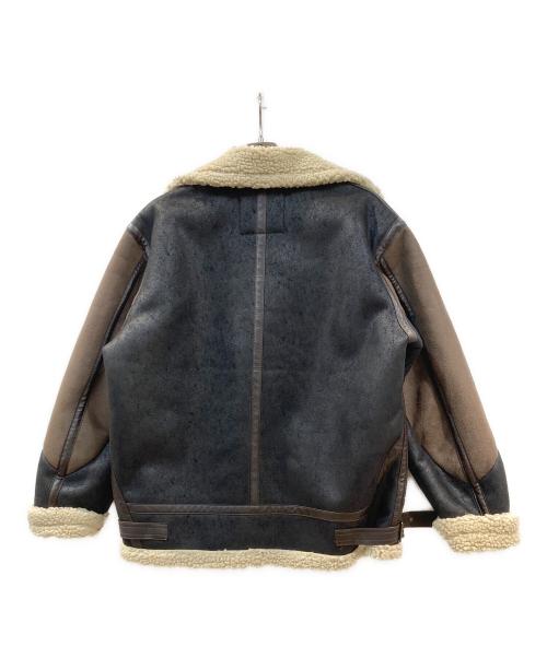 ALPHA（アルファ）ALPHA (アルファ) フェイクムートンジャケット ブラック サイズ:Mの古着・服飾アイテム