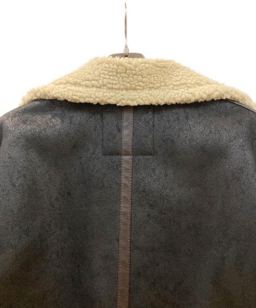 ALPHA（アルファ）ALPHA (アルファ) フェイクムートンジャケット ブラック サイズ:Mの古着・服飾アイテム